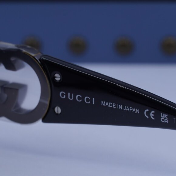 Gucci GG1824S 004 Cat Eye Sunglasses - Black/Black Stone/Grey Silver Mirror main image 4